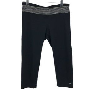 Lukka Elastic Waist Active Yoga Capri Pants Medium